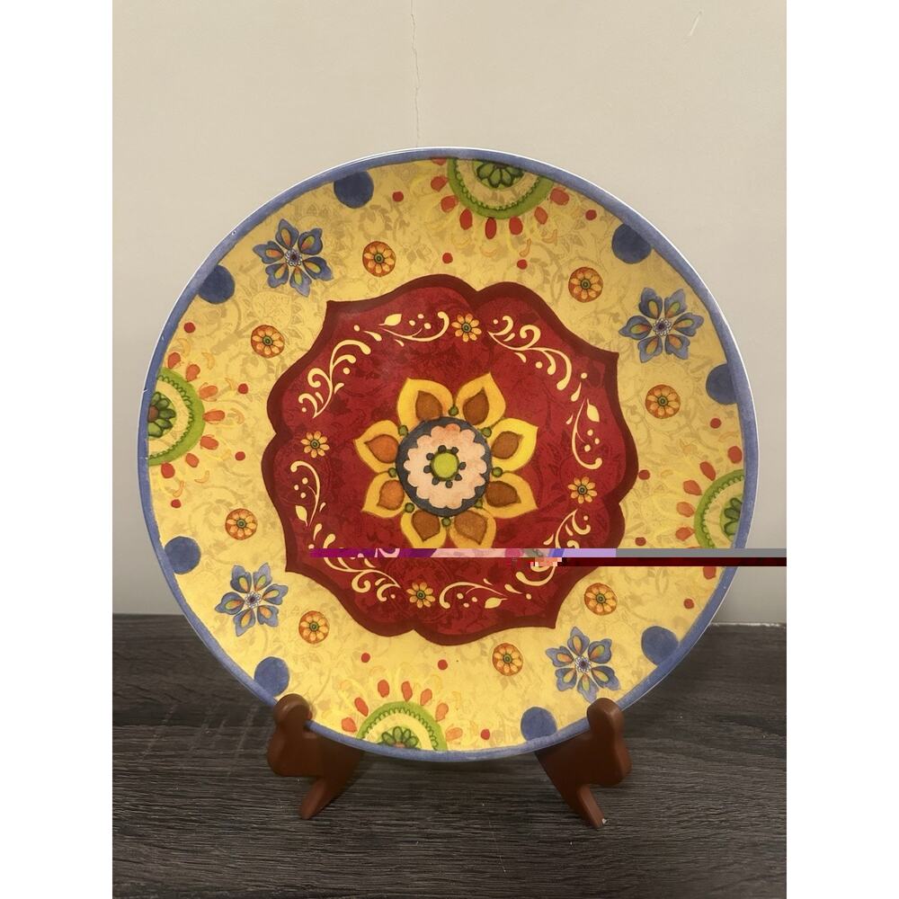 Sue Zipkin Chop Plate 11" Certified International Dinnerware Fiesta Party Bold
